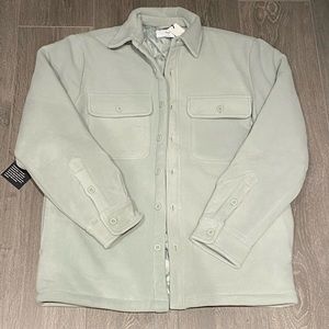 Polar Shirt Jacket in Dusky Green